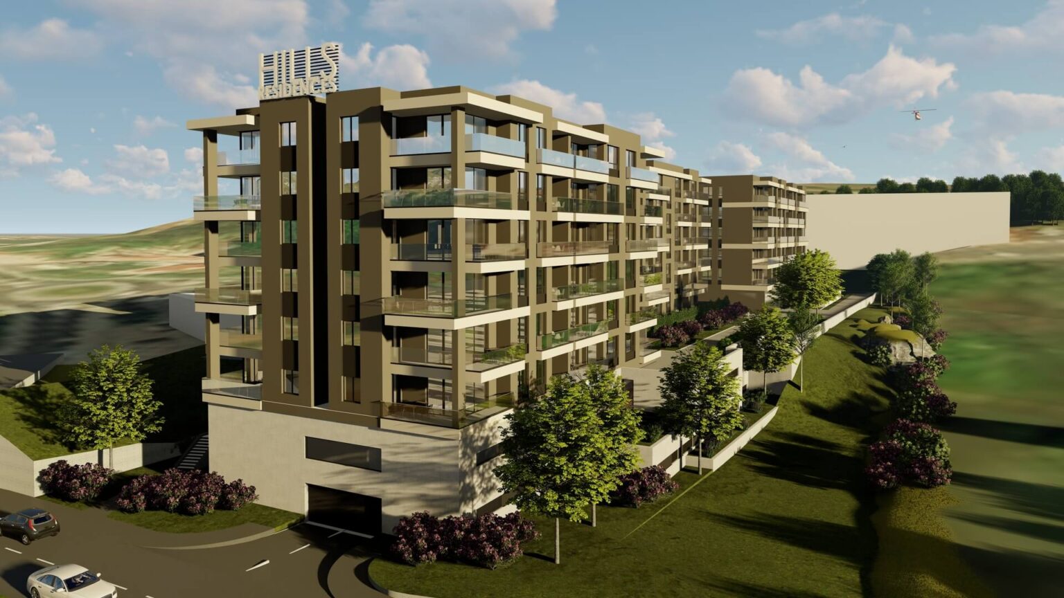 Beautiful view of Luxury Hills Adams Wisconsin Apartment Complex